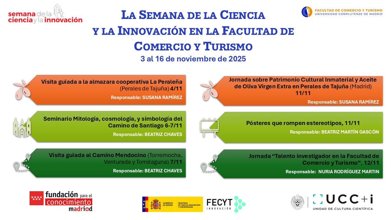 Semana de la Ciencia y la Innovación en la Facultad de Comercio y Turismo UCM